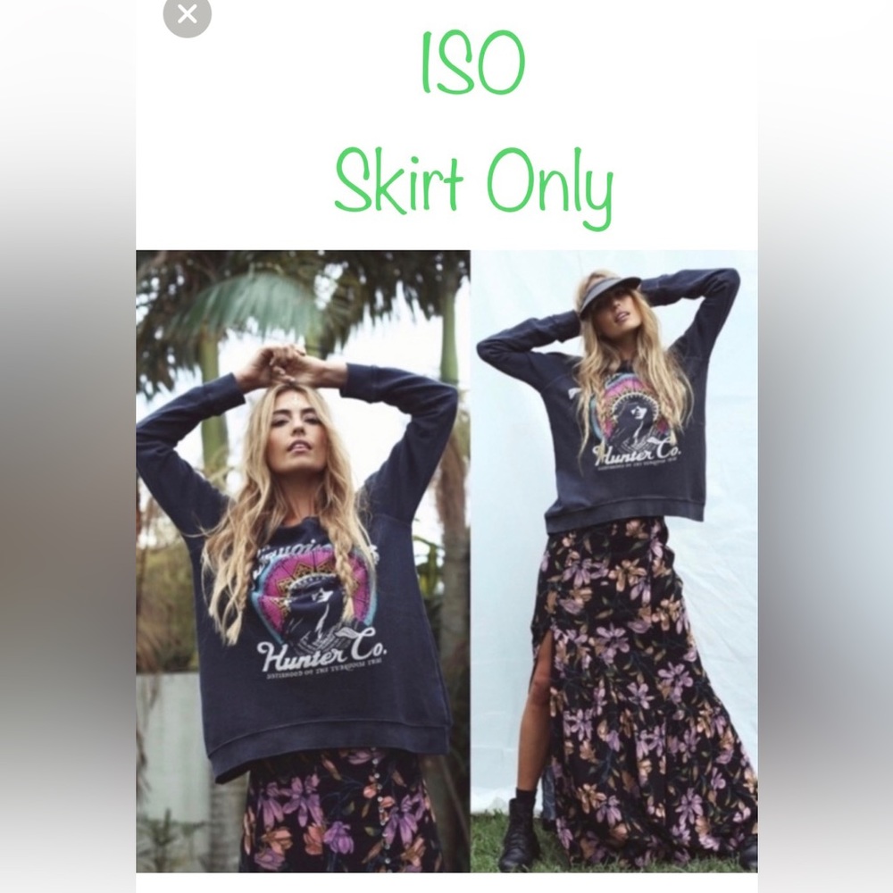 ISO=> Free People Smooth Sailing Maxi Skirt